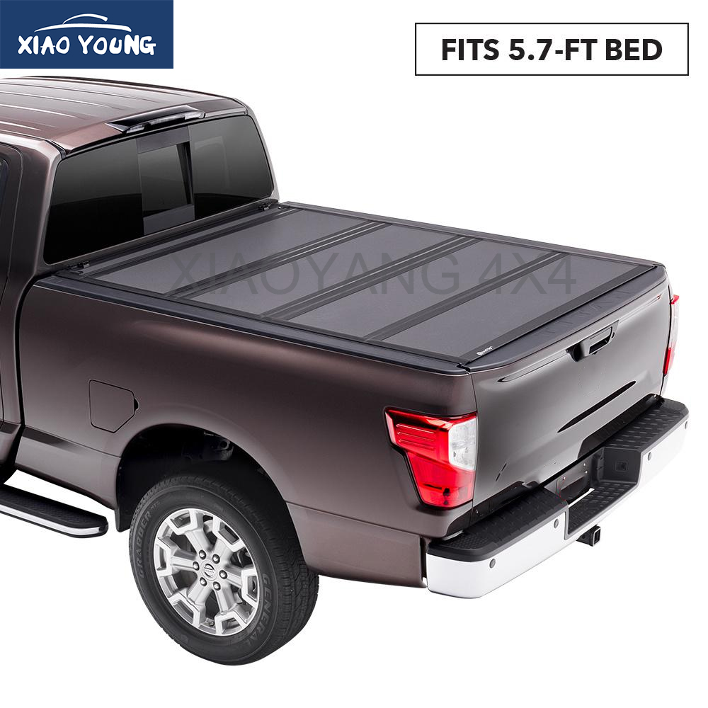Auto Accessories Aftermarkets 4x4 Pickup Bed Hard Four-Fold Tonneau Cover For Hilux