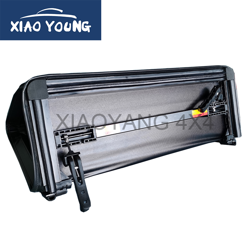 PVC Tri Folding Soft Tonneau Cover Bed Cover For Hilux Revo 2015+ Double Cab