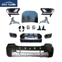ABS Body Kits Bumper Front Grille For Rang-er T6 Update To T8 With LED Headlight