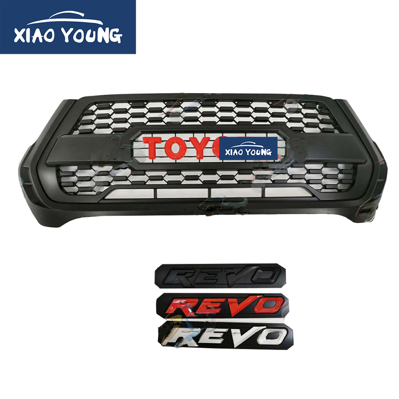 Front Bumper Front Grill Body Kit for Hilux Revo Upgrade to Rocco 2021