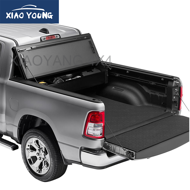 Auto Accessories Aftermarkets 4x4 Pickup Bed WaterProof Hard Tri-Fold Tonneau Cover For Hilux Revo 2015+