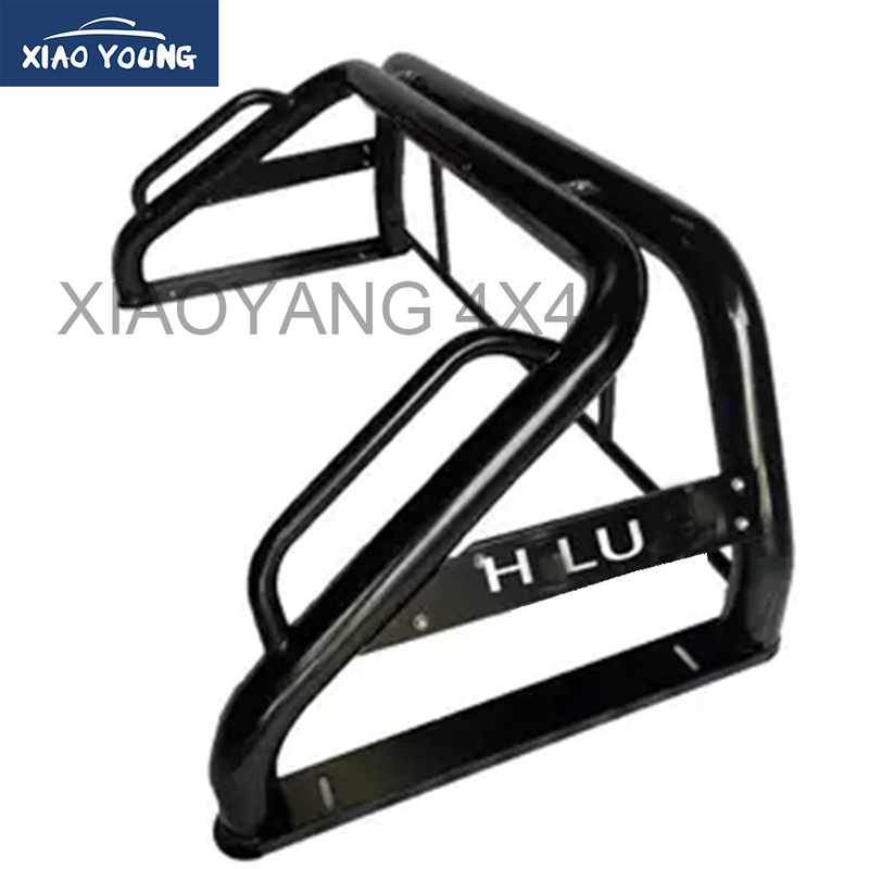 Black Power Coated Steel Sport Roll Bar For Hilux Vigo