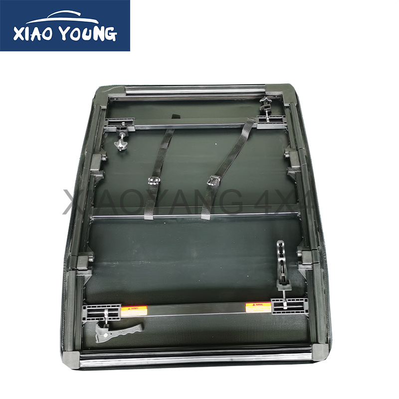 PVC Tri Folding Soft Tonneau Cover Bed Cover For Hilux Revo 2015+ Double Cab