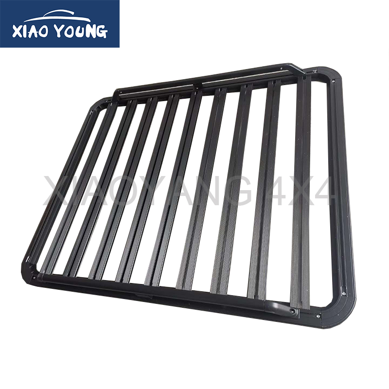 Universal Black Aluminum Roof Rack Basket Luggage Cargo Carrier
