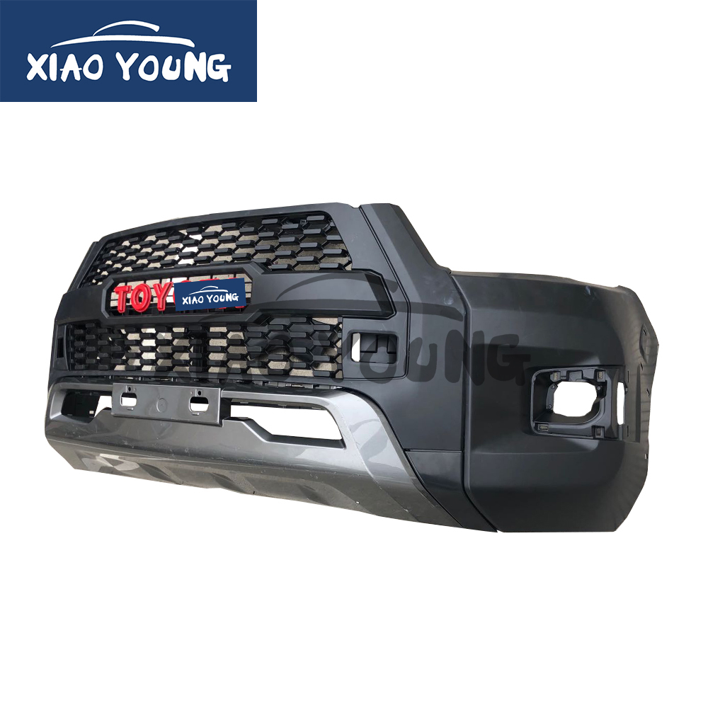 Front Bumper Front Grill Body Kit for Hilux Revo Upgrade to Rocco 2021