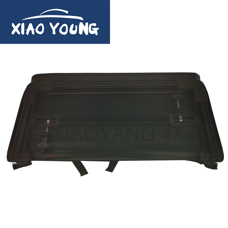 PVC Tri Folding Soft Tonneau Cover Bed Cover For Hilux Revo 2015+ Double Cab