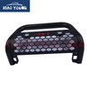 Black Steel Bull Bar Grille Guard Front Bumper with LED Lights for Hilux Revo Vigo Ranger Dmax Amarok BT50 Triton NP300