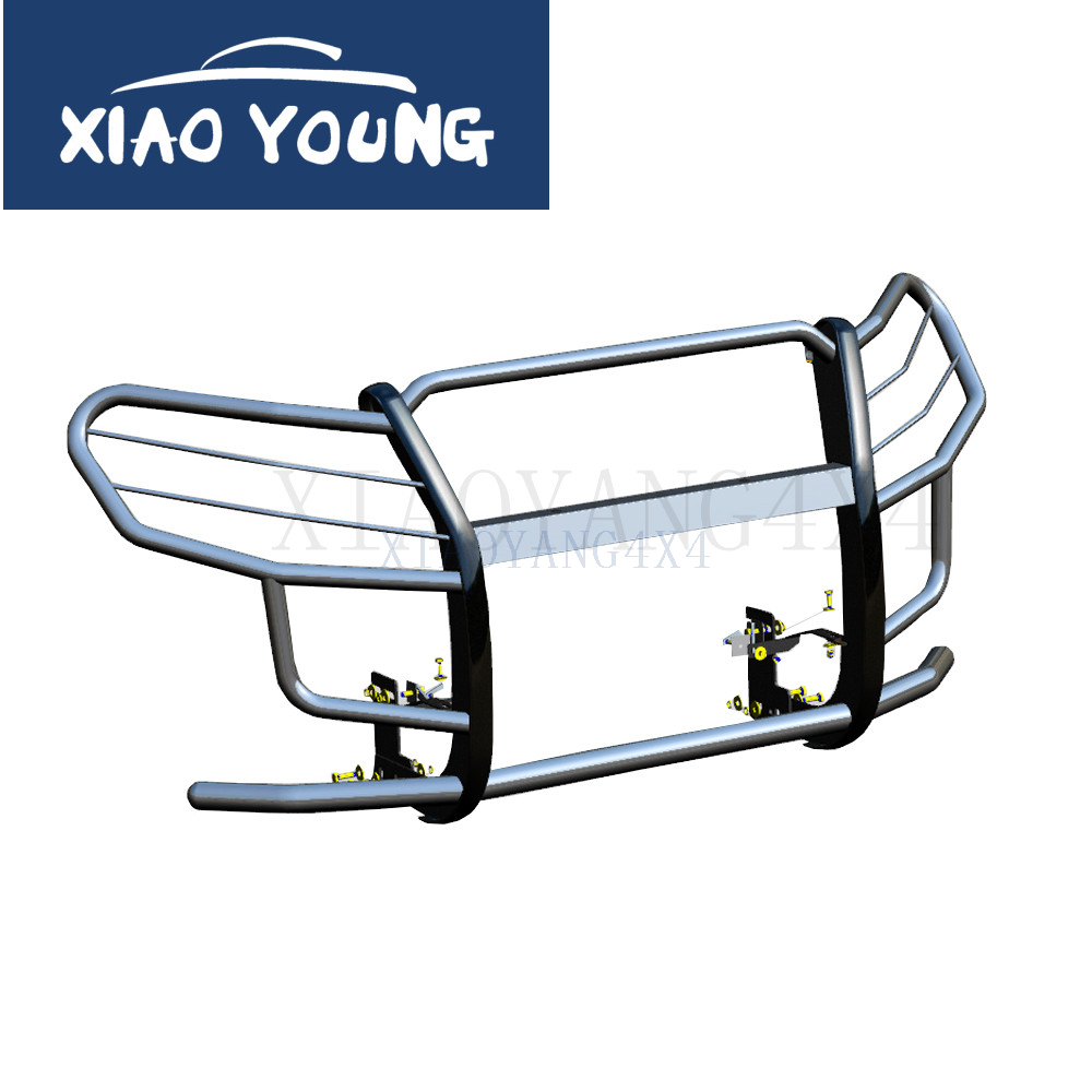 4x4 Pickup Car Accessories Bull Nudge Bar Front Bumper Grille Guard for Hilux Ranger Navara Amarok