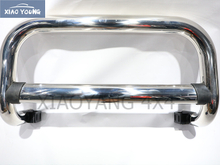 3 Inch Stainless Steel Grille Guard Bull Bar Front Bumper For Hilux Revo 2015+