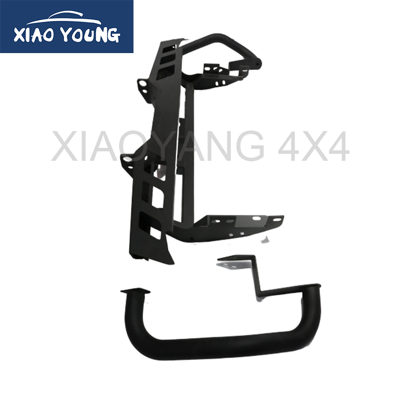 Universal Black Steel Rear Guard Bumper Hilux Dmax Np300 Triton can fit in