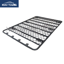 Universal Black Steel Roof Rack Basket Luggage Cargo Carrier