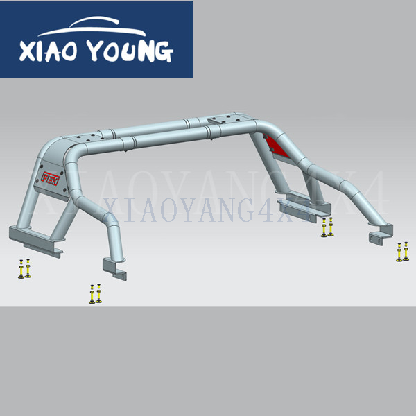 Hot Sale Black Steel Pickup 4x4 Auto Accessories Roll Bar For Hilux Vigo Revo