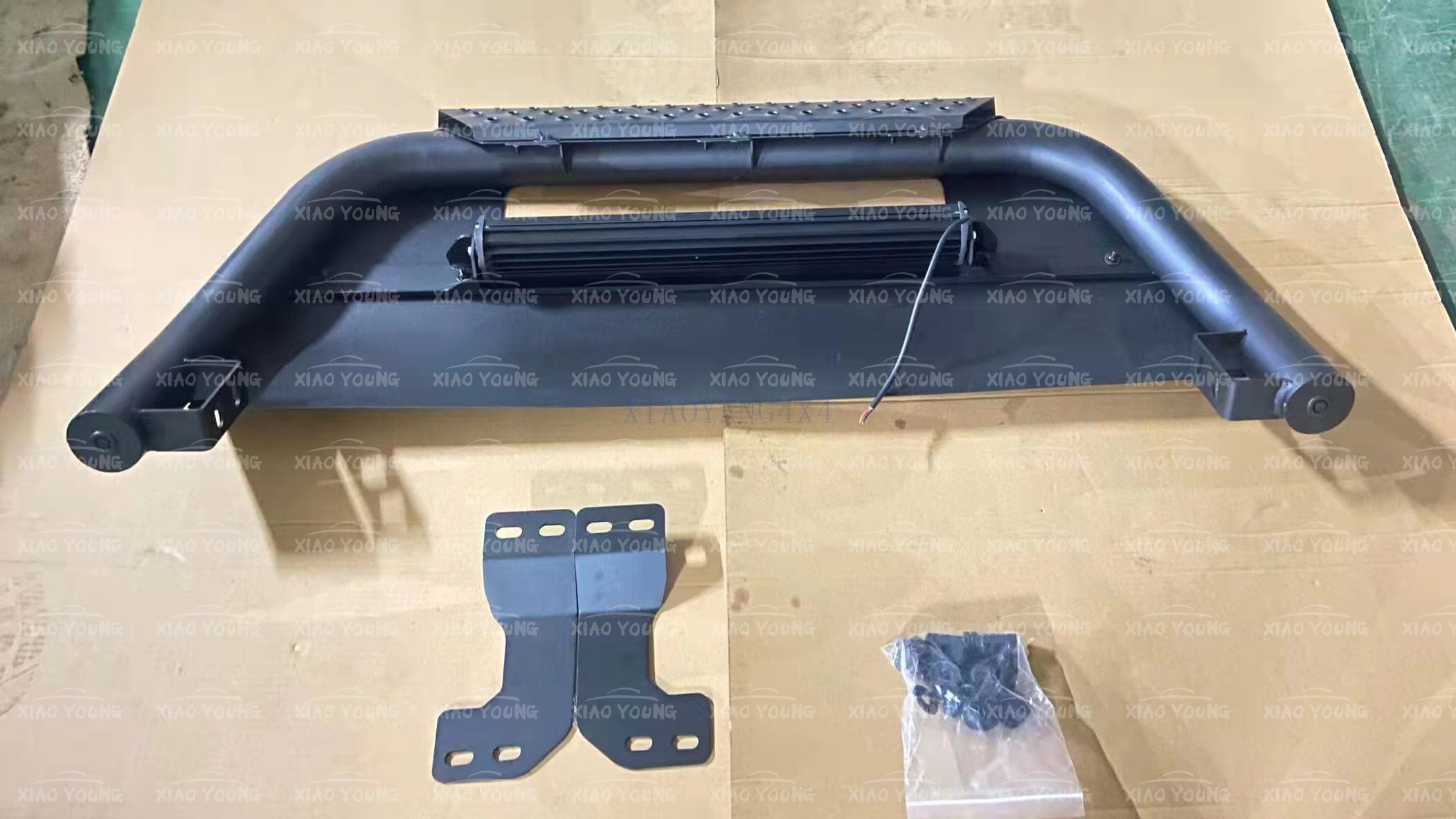 New Arrival 4x4 Power Coated Black Steel Bull Bar Front Bumper for Hilux Ranger Triton Amarok Pickups
