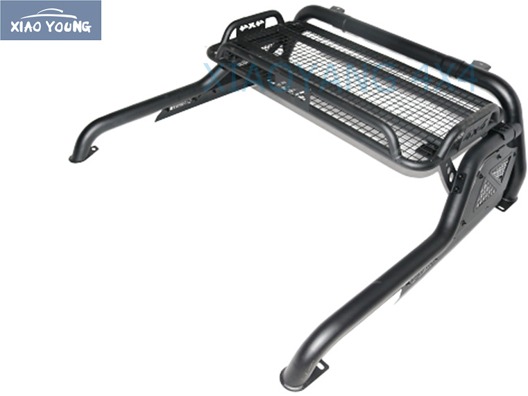 Black Steel Roll Sport Bar For Hilux Revo Rocco 2015-2020