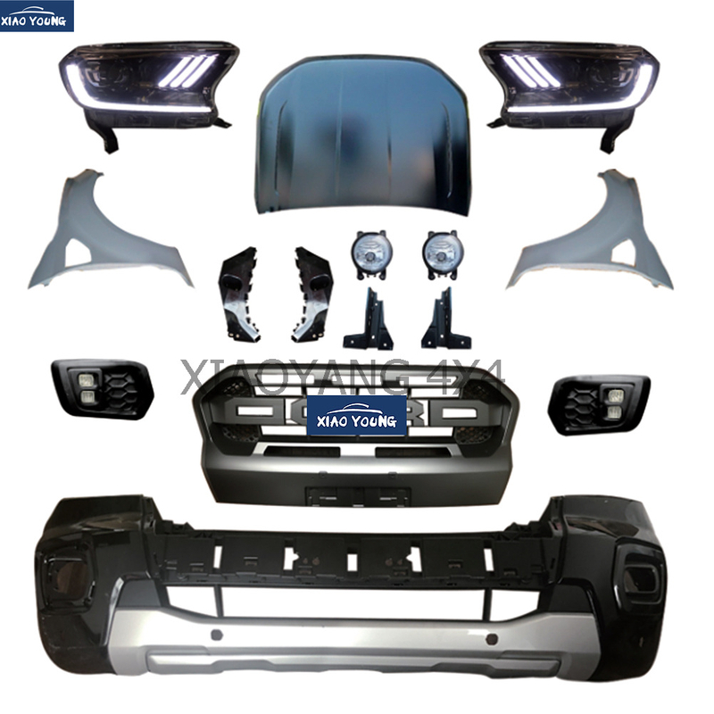Hot Sales ABS Body Kits Bumper Front Grille For Rang-er T6 Update To T8