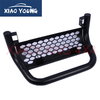 Black Steel Bull Bar Grille Guard Front Bumper with LED Lights for Hilux Revo Vigo Ranger Dmax Amarok BT50 Triton NP300