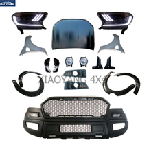 Auto Accessories Aftermarkets ABS Body Kits Front Grille For Rang-er T6 Raptor With LED Headlight