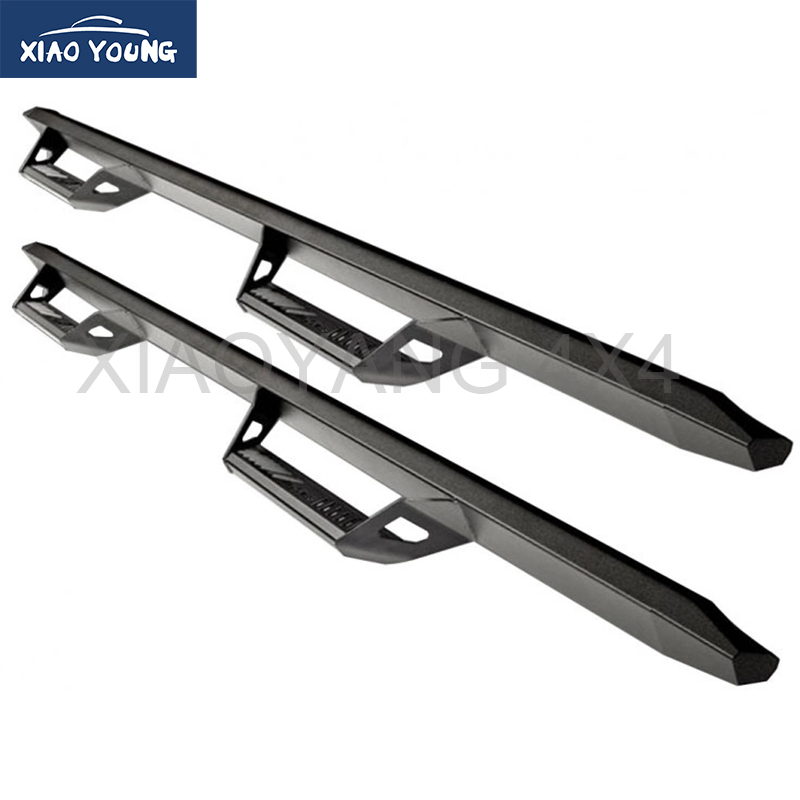 Black Steel Nerf Bar Side Step Bar For Bt50 4 Door