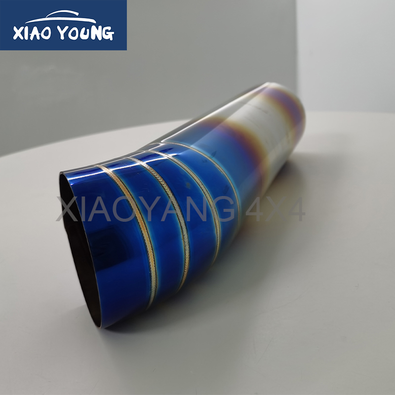 Stainless Steel Polished Performance Exhanust Pipe Universal Car Muffler