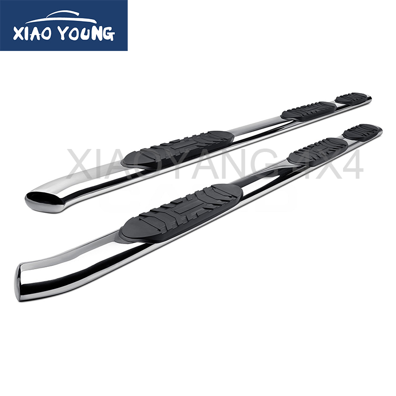 5 Inch Stainless Steel Side Step Running Board Oval Bending For F150 Regular Cab