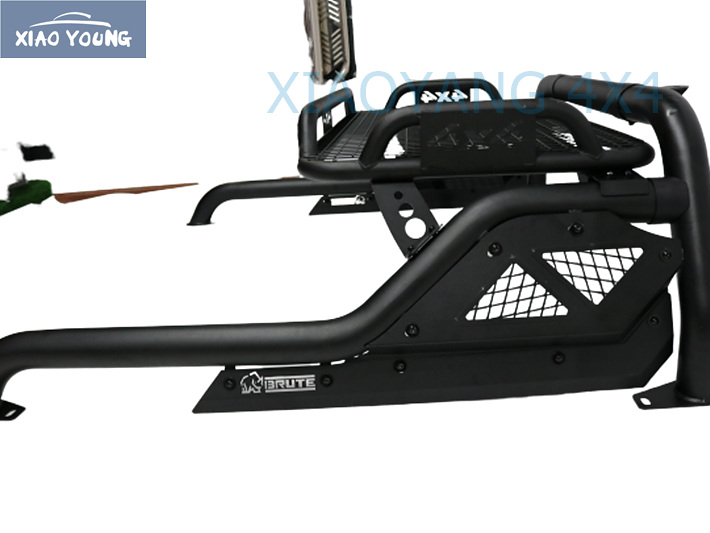Black Steel Roll Sport Bar For Hilux Revo Rocco 2015-2020