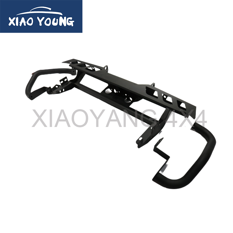 Universal Black Steel Rear Guard Bumper Hilux Dmax Np300 Triton can fit in