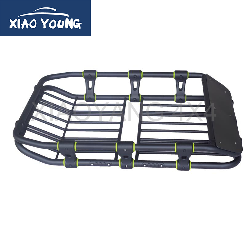 New Arrival Universal Black Steel Roof Rack Basket Luggage Cargo Carrier