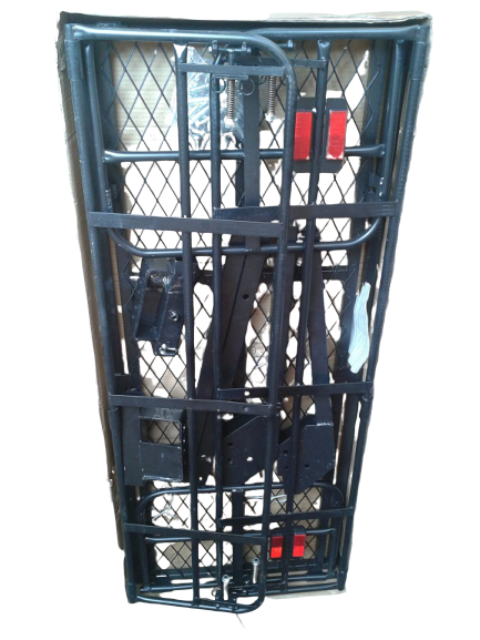 Black Steel Folding Rear Hitch Basket Luggago Cargo Carrier 500LB Capacity