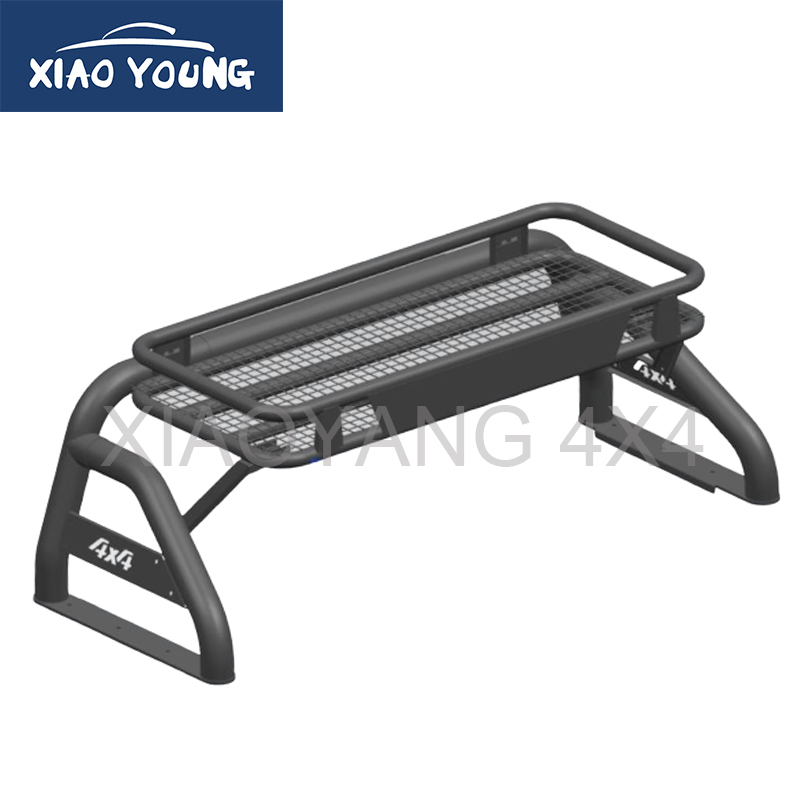 Black Steel Roll Sport Bar For Hilux Vigo