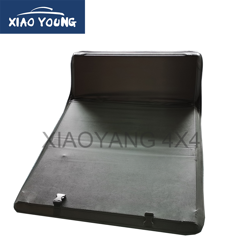 PVC Tri Folding Soft Tonneau Cover Bed Cover For Hilux Revo 2015+ Double Cab
